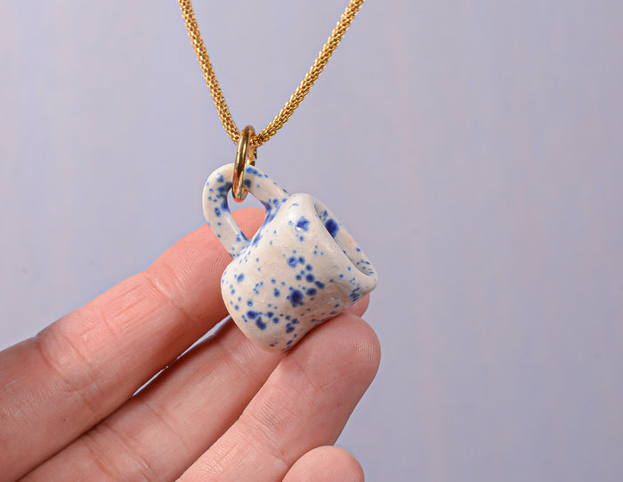 Splatterware Mug Necklace