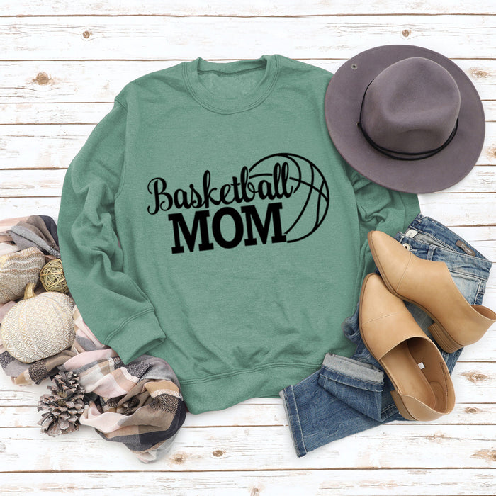 Light green sweater (black font) / S