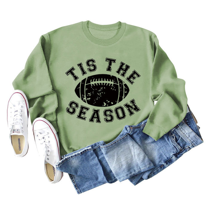 Olive green sweater (black word color picture) / S