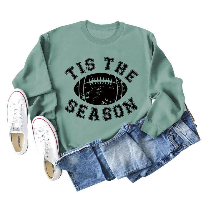 Light green sweater (black word color picture) / S