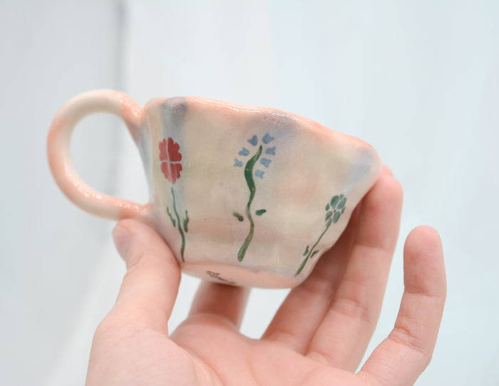 Sprayed Flower Cup - Juice Ceramics