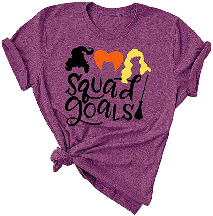 Squad Goals Sanderson Sisters T-Shirt for Women Halloween Shirt