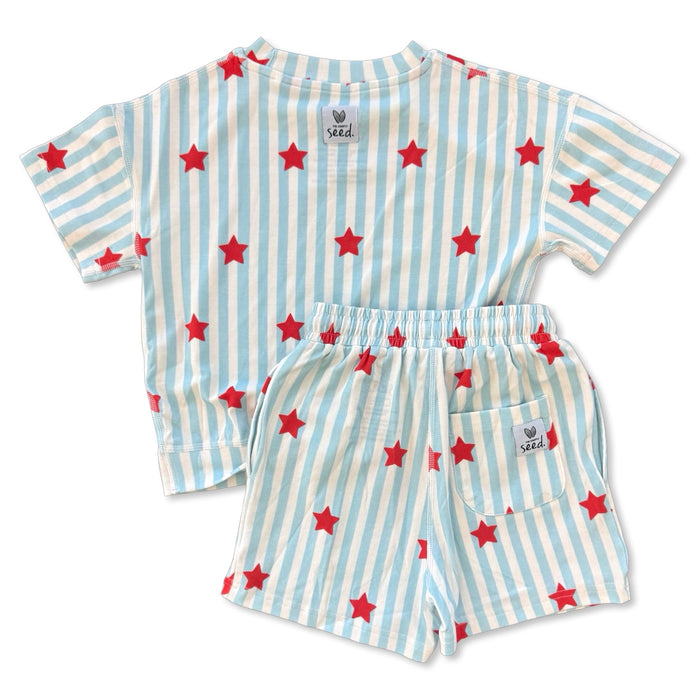 Stars & Stripes CALM CLOUD Short Set