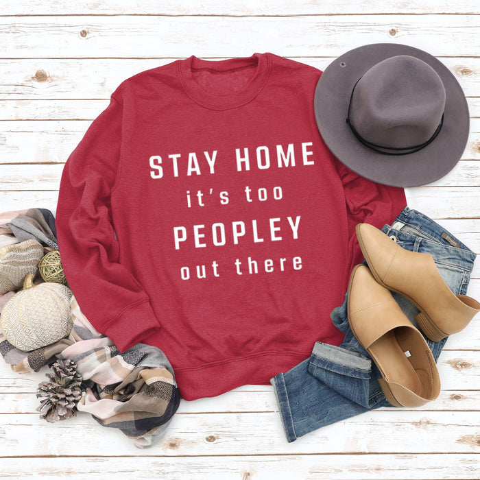 Red sweater (white font) / S