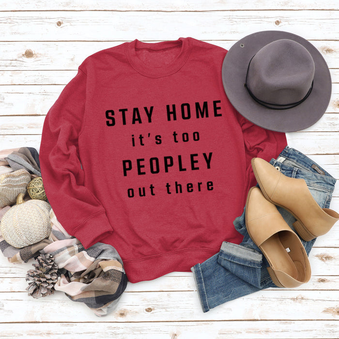 Red sweater (black font) / S