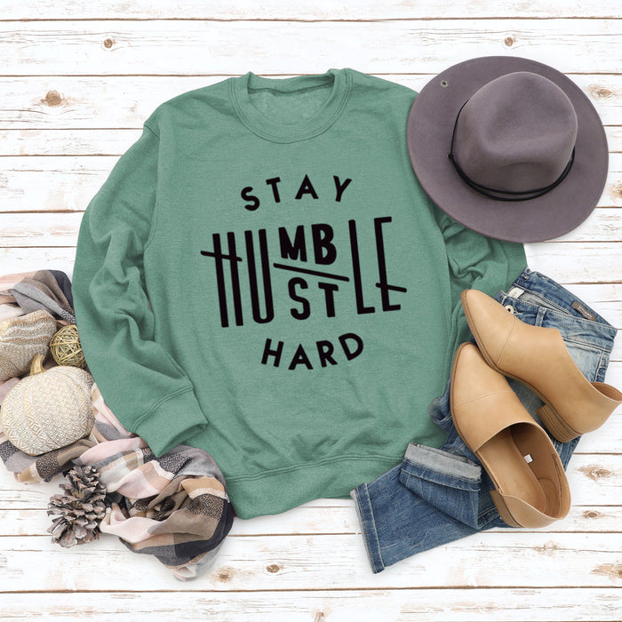 Light green sweater (black font) / S