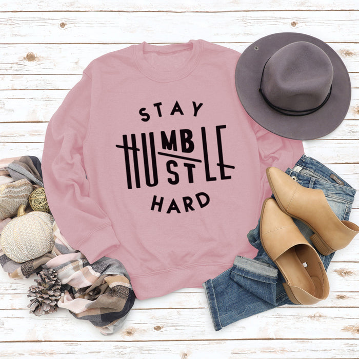 Pink sweater (black font) / S