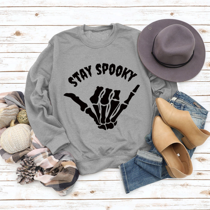Grey sweater (black font) / S
