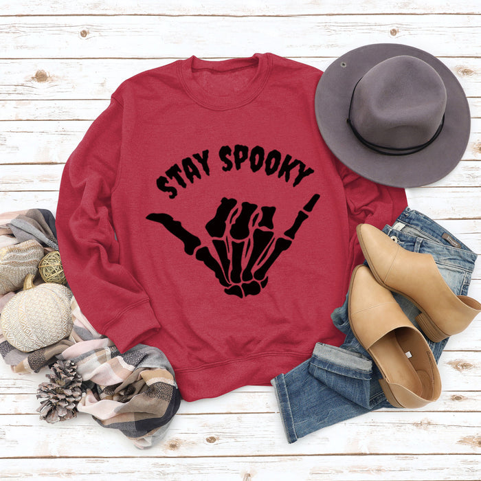 Red sweater (black font) / S