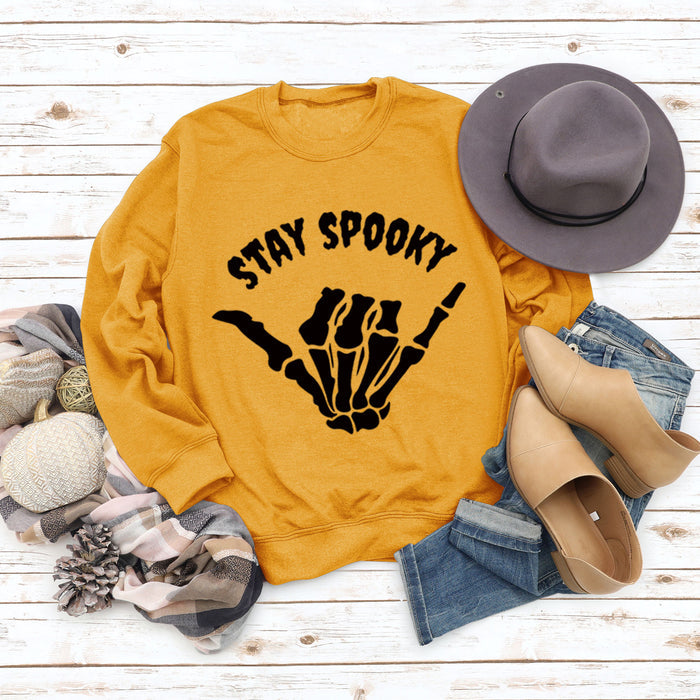 Yellow sweater (black font) / S