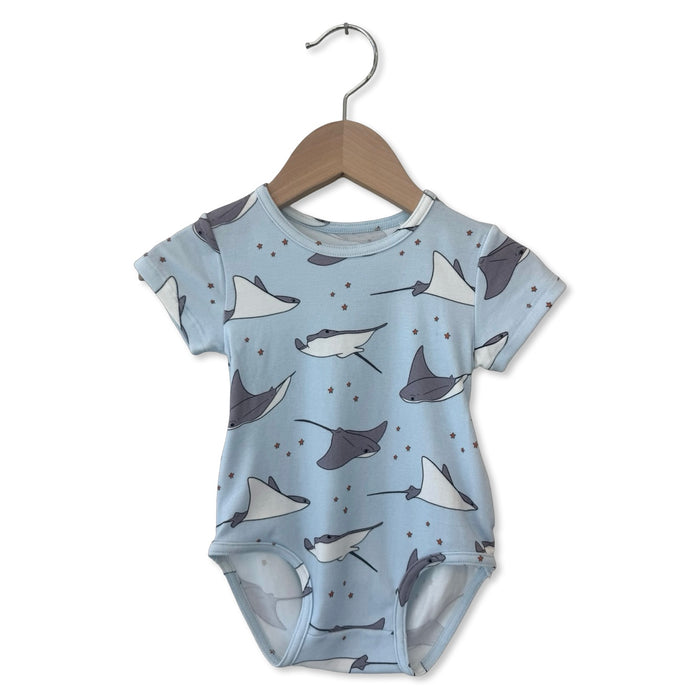 Stingray Stars Short Sleeve Snuggle Bug Bodysuit