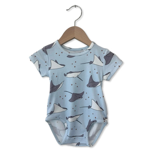 Stingray Stars Short Sleeve Snuggle Bug Bodysuit