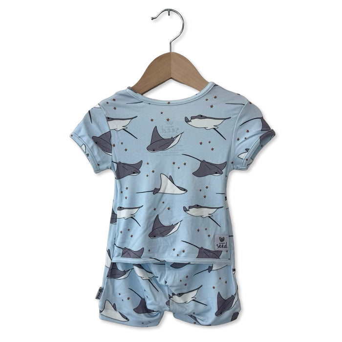 Stingray Stars Shorty Romper Luxe Edition | Cotton Bamboo Blend