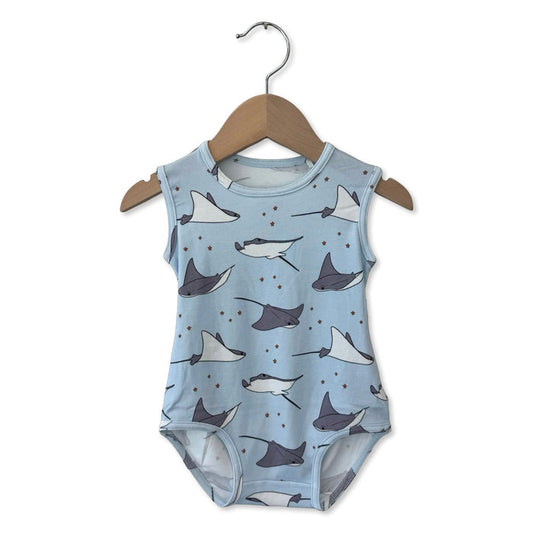 Stingray Stars Snuggle Bug Sleeveless Bodysuit