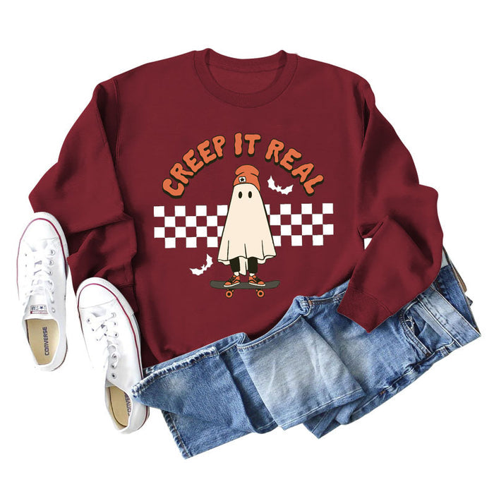 Wine red sweater (white color picture) / S