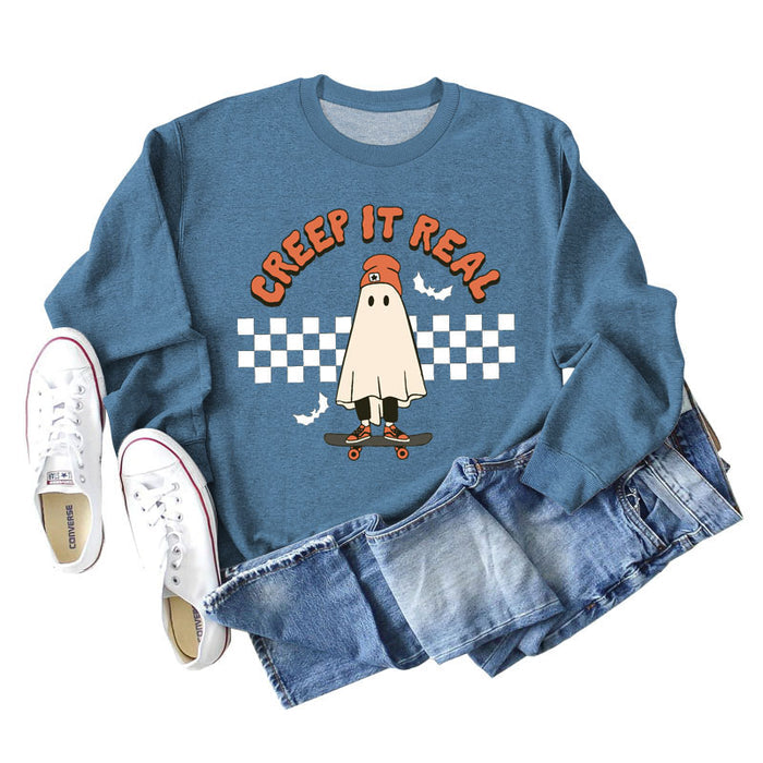 Blue sweater (white color picture) / S