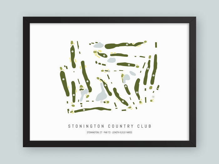 Stonington-Country-Club-CT--Black-Frame-24x18-With-Hole-Numbers