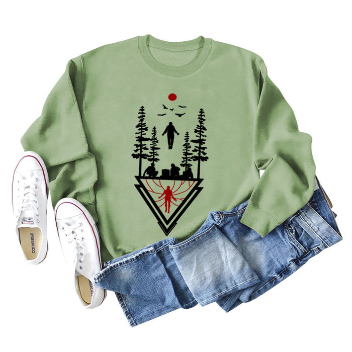 Olive green sweater (color picture in black) / S