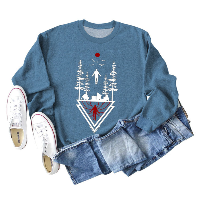 Blue sweater (white color picture) / S