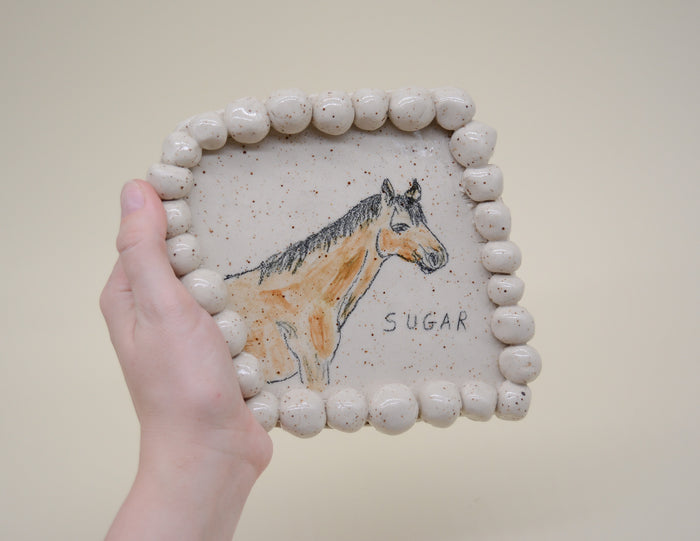 Sugar the Horse Plate