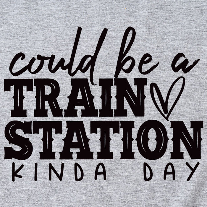 Summer Court Be a Train Crew Neck Letter Short Sleeve Women's T-Shirt