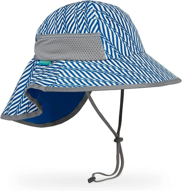 Sunday Afternoons Kids Play Sun Hat - Blue Electric Stripe