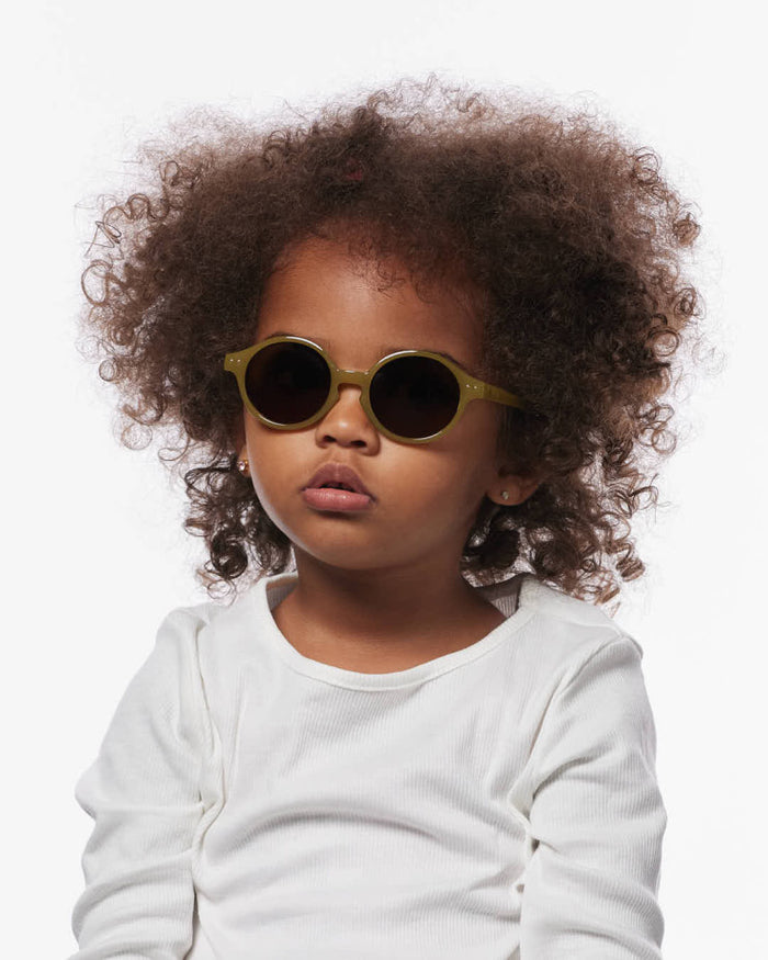 Sunglasses - 100% UV Protection - 0-3 Years - Glossy Kaki