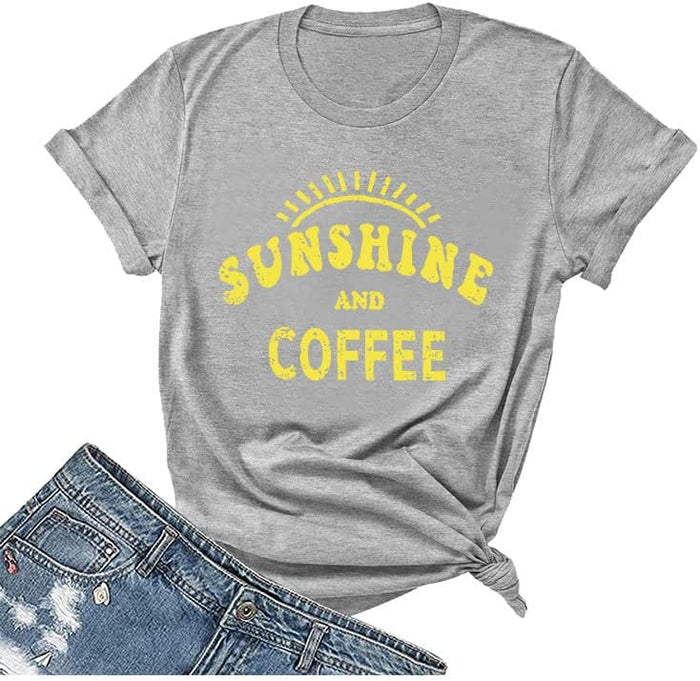 Sunshine and Coffee Tees Shirt