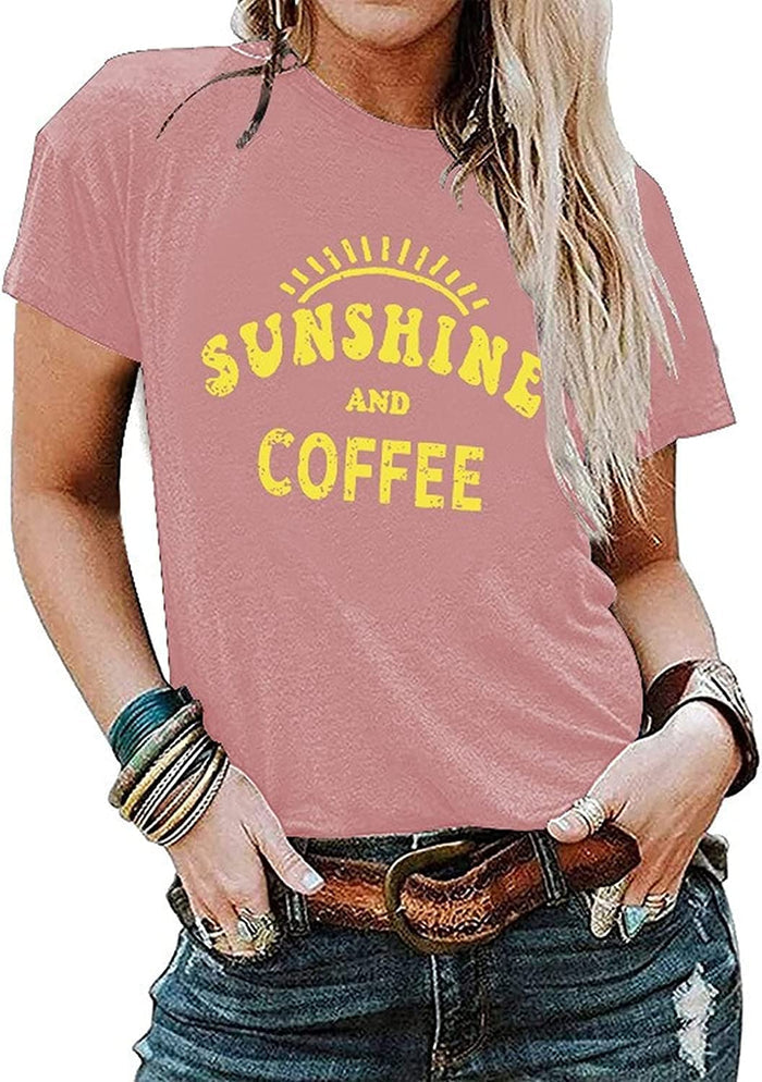 Sunshine and Coffee Tees Shirt