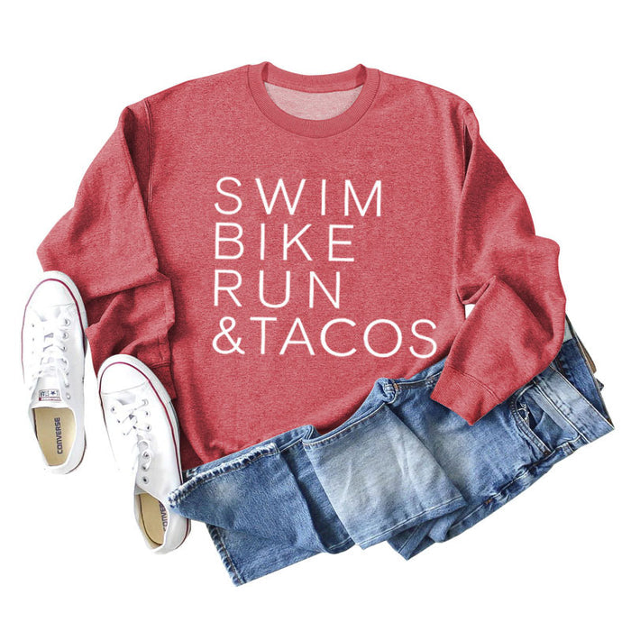 Red sweater (white font) / S