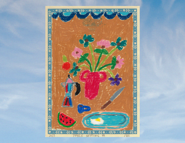 "Table Setting 49" - Noah Mackenzie Original Drawing 2024