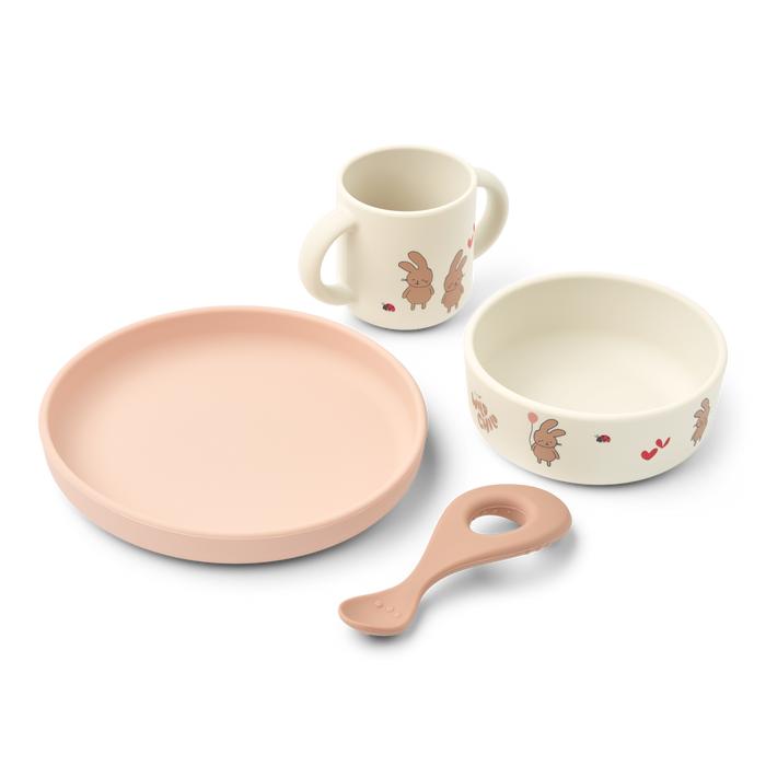 Liewood - Tableware Set - Vivi - Wild Child / Rosey
