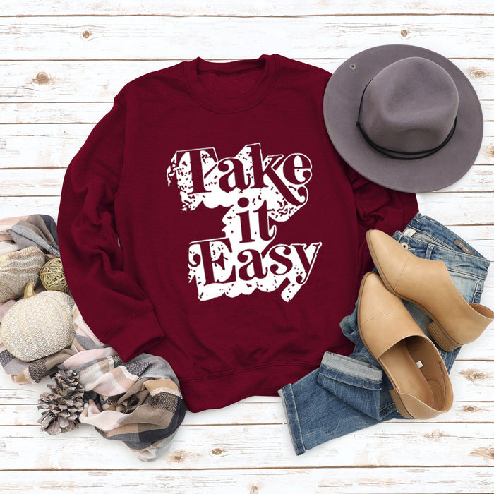 Wine red sweater (white color picture) / S