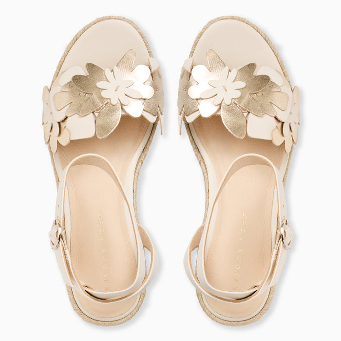 Talahi Flower Wedge Heel