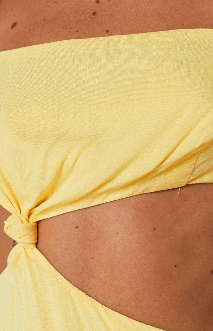 Tao Yellow Mini Dress