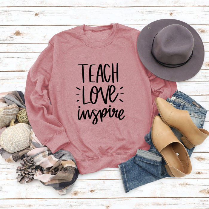 Rose gold sweater (black font) / S