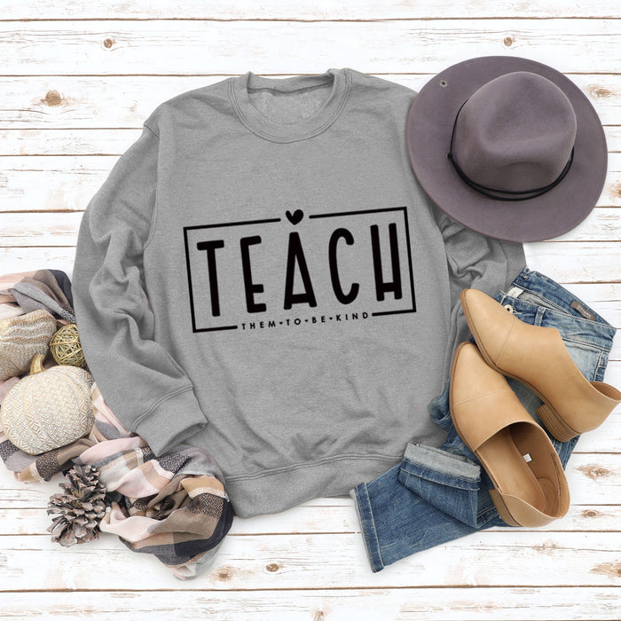 Grey sweater (black font) / S
