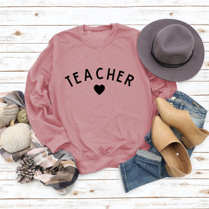 Rose gold sweater (black font) / S