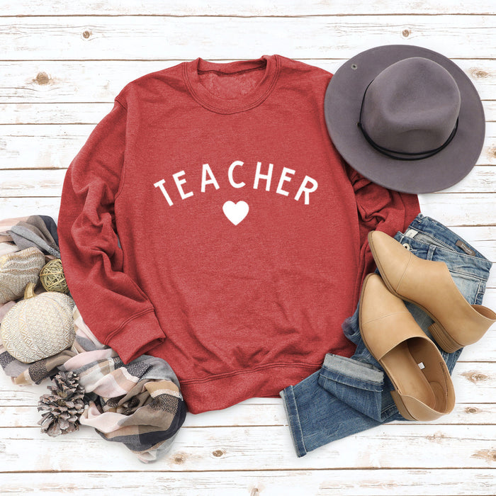 Red sweater (white font) / S