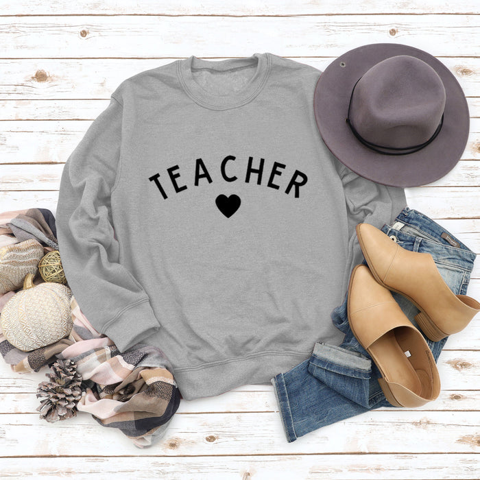 Grey sweater (black font) / S