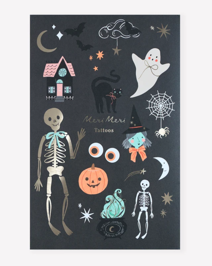 Temporary Tattoo - Halloween Icons