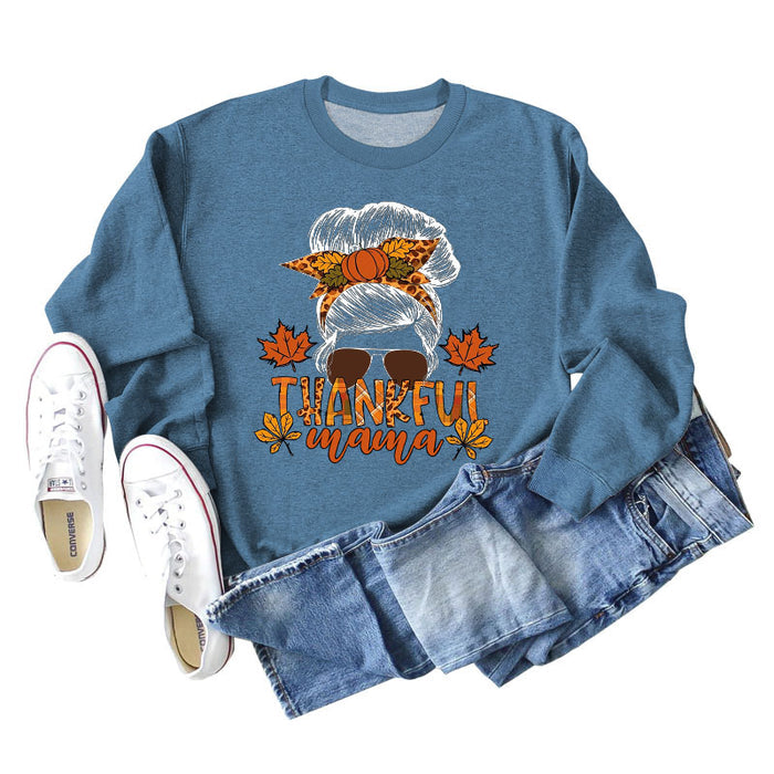 Blue sweater (white color picture) / S