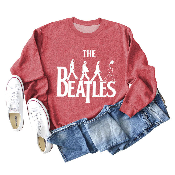 Red sweater (white font) / S