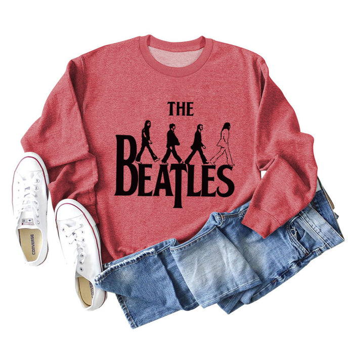 Red hoodie (black font) / S