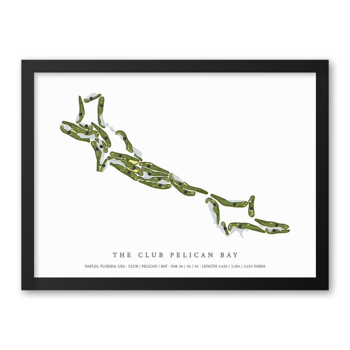 The Club Pelican Bay | Golf Course Print | Black Frame