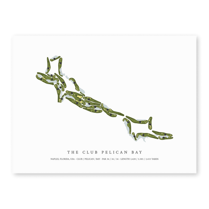 The Club Pelican Bay | Golf Course Print | Unframed