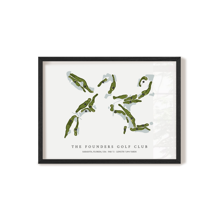 The Founders Golf Club | Golf Course Print | Black+Frame