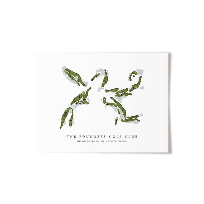 The Founders Golf Club | Golf Course Print | Unframed