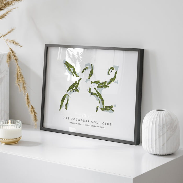 The Founders Golf Club | Golf Course Print | On+Table