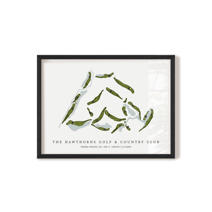 The Hawthorns Golf & Country Club | Golf Course Print | Black+Frame